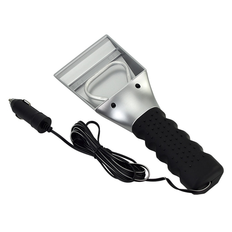 Grattoir à glace électrique pour pare-brise de voiture, dégivrage du verre, outils de nettoyage de vitres de voiture, 12V