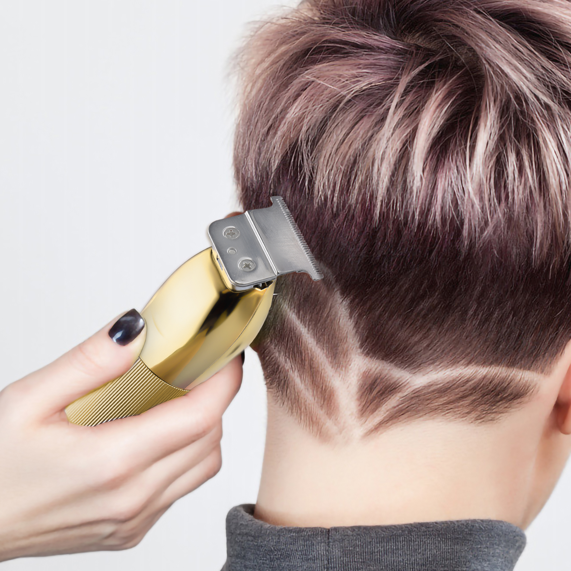 Hatteker Hair Clippers Cordless Pro Li Outlining Trimmer T-blade Hair Cutting Kit Barber Beard Trimmer Kids USB