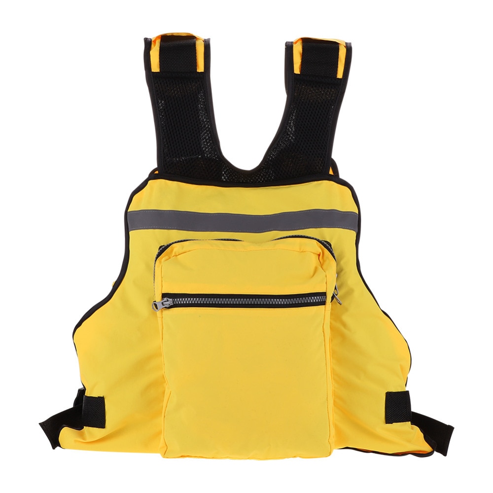 Mænd kvinder multi-lomme justerbar bælte redningsvest vandsport dykning drifting surfing svømning fiskevest redningsvest