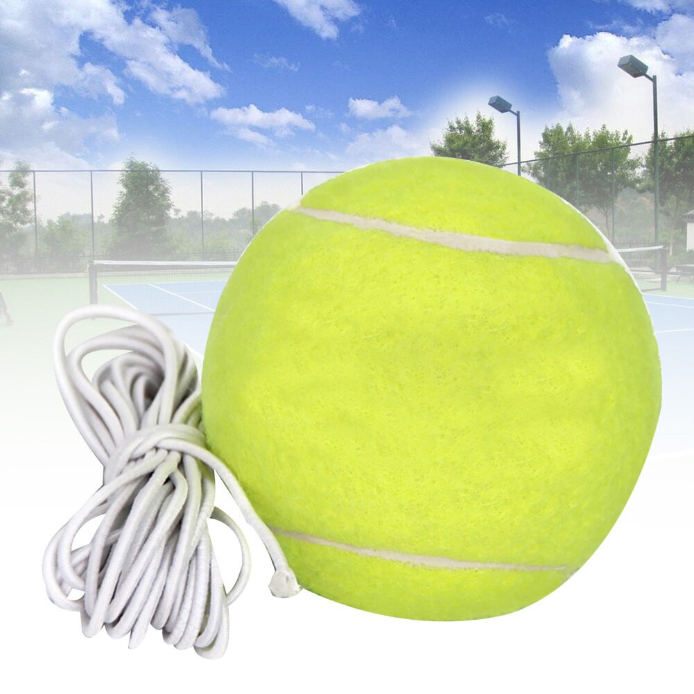 Tennis trening partner rebound treningsball med 3.8m elastiske tau gummiball for nybegynnere