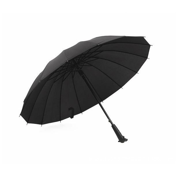 Semi-automatic Wind Resistant Long Handle Umbrella Men And Women Outdoor Rainy Umbrellas 16 Ribs Big Windproof Umbrellas Rain