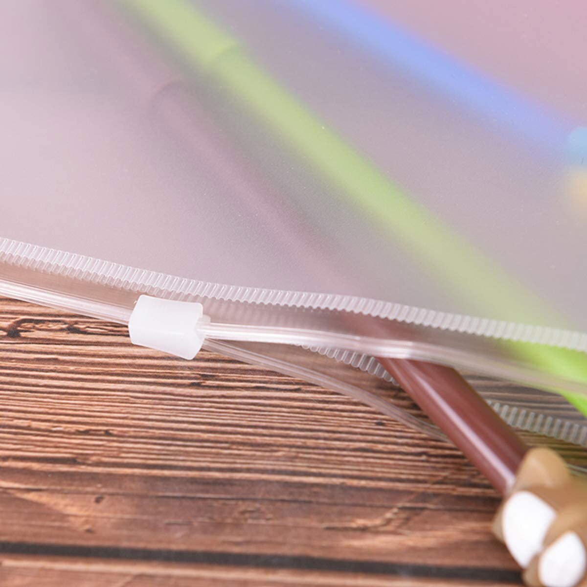 12 Pcs A5 Binder Pockets Binder Zipper Folders for 6-Ring Notebook Binder Loose Leaf Insert Bags Waterproof Pouch