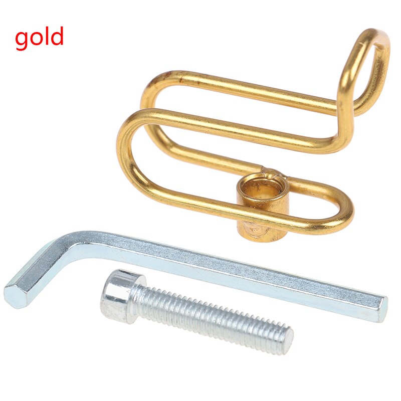 Universal gadgets offroad rustfrit stål bøjleholder multifunktionel motorcykel krog bagage hjelm motorcykel scooter tilbehør: Guld