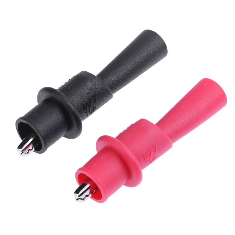 1 Pair 6cm Alligator Crocodile Multimeter Test Leads Clamps Voltage Test Clip Clamps Probes for ANENG Multimeter Meter Tester