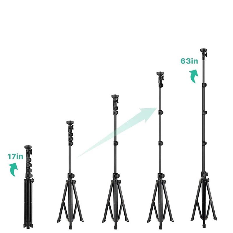 Heavy Duty Aluminum Selfie Stick Tripod UBeesize 51" Extendable Tripod Stand with Bluetooth Remote for iPhone Android all Phones