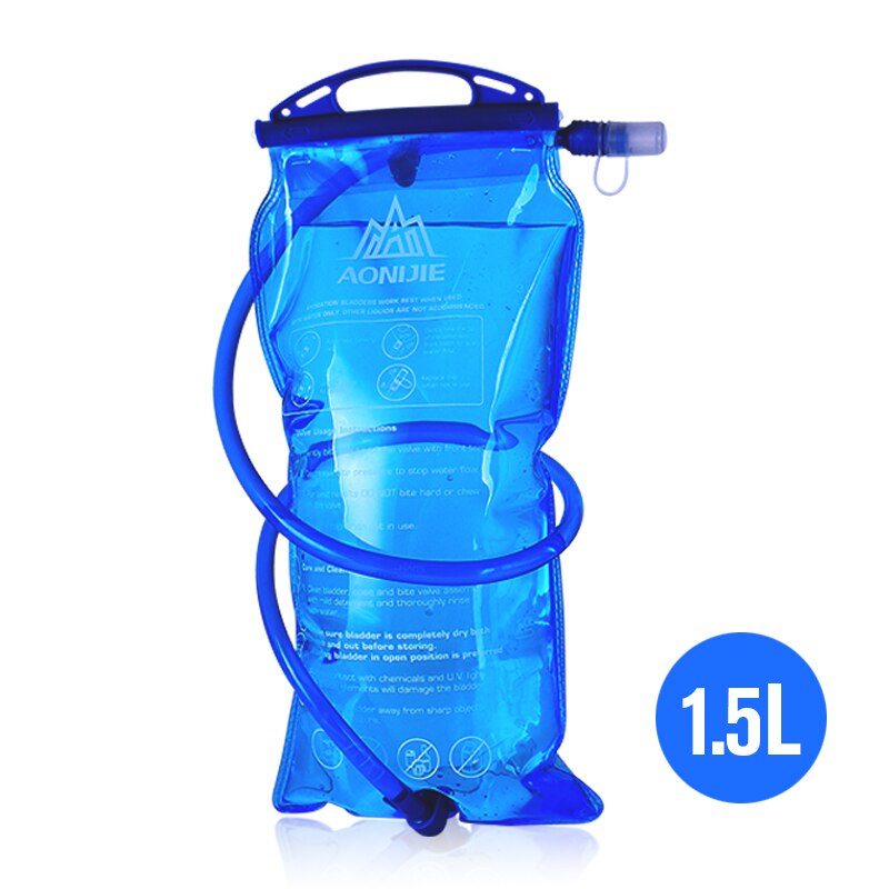 Aonijie vattenblåsa vätskepaket förvaringsväska vattenreservoar bpa free 1l 1.5l 2l 3l löpande vätskeväst ryggsäck  sd12: 1.5 l