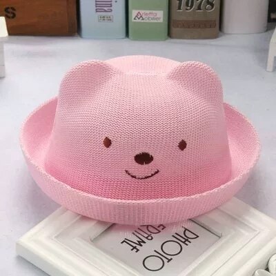 summer Cute Cartoon Straw Hat Girl Hat Boy cap Child Sun Hat Child Solid Beach Panama Hat