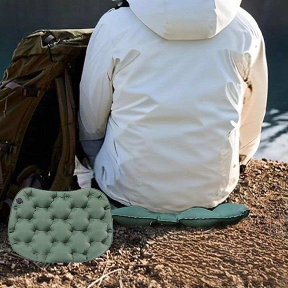 Praktisch draagbaar opblaasbaar zitkussen Lichtgewicht comfortabel luchtzitkussen met opbergkoffer Zitmat Stadion