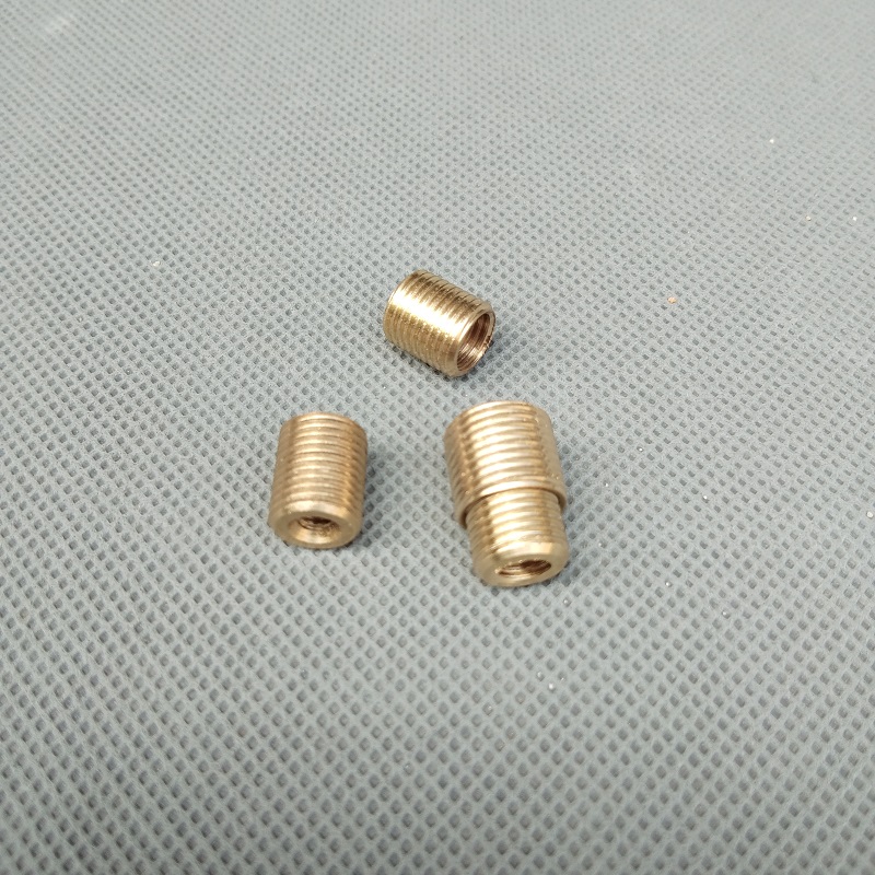 4pieces/lot M4/M6/M8 to M10, M10 to M12 copper threaded hollow tube adapter inner&outer threaded coupler conveyer adapter