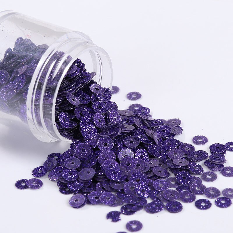 Pailettes 4Mm Glitters Sequin Platte Ronde Losse Pailletten Naaien Bruiloft Decoratie Craft Scrapbook Diy Accessoires 2000Pcs: JCF  dark purple