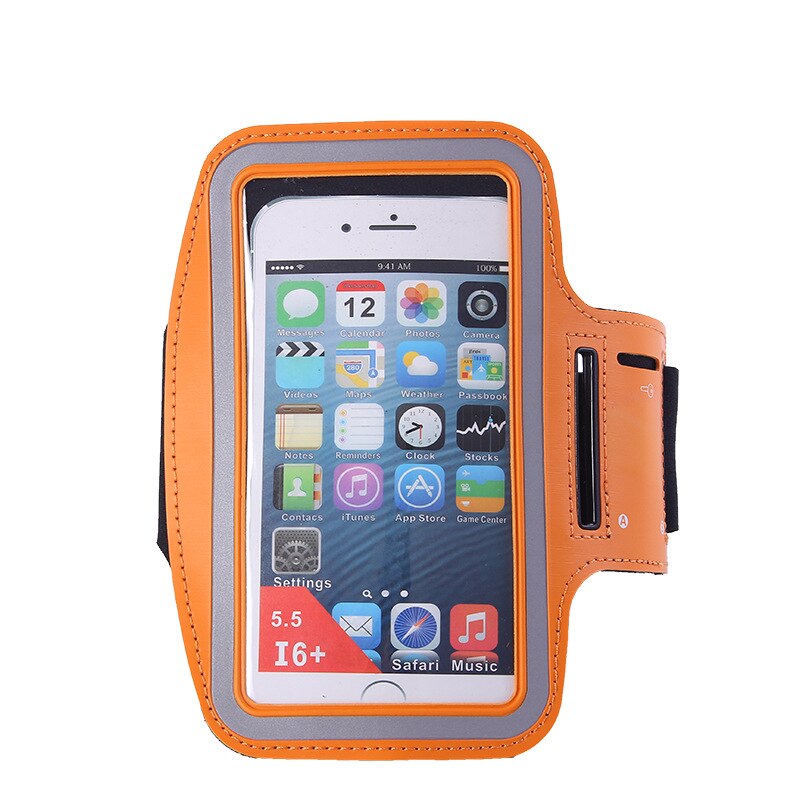 Sport Impermeabile di Sport DELL'UNITÀ di elaborazione Corsa e Jogging Fascia di Braccio Per iphone 6 Plus 7 Più Il 5.5 pollice Del Supporto Del Sacchetto Chiave + Slot Per Casual accessori Custodie: Orange