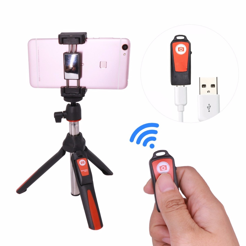 Benro MK10 Handheld & Statief Combo Selfie Stick Met Bluetooth Remote & Gopro Adapter Voor Iphone 7 8 Plus X samsung S10 Huawei Gopro