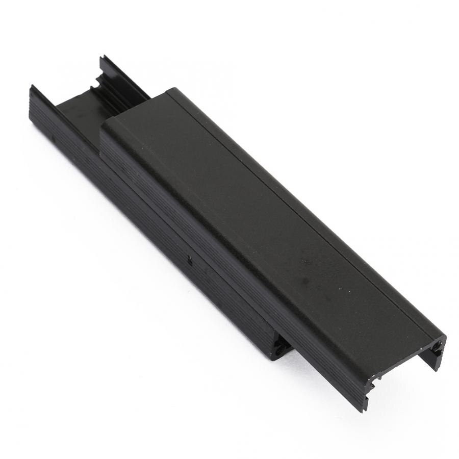 Black 25*25*100mm Aluminum Enclosure PCB Instrument Shell Electronic Cooling Box