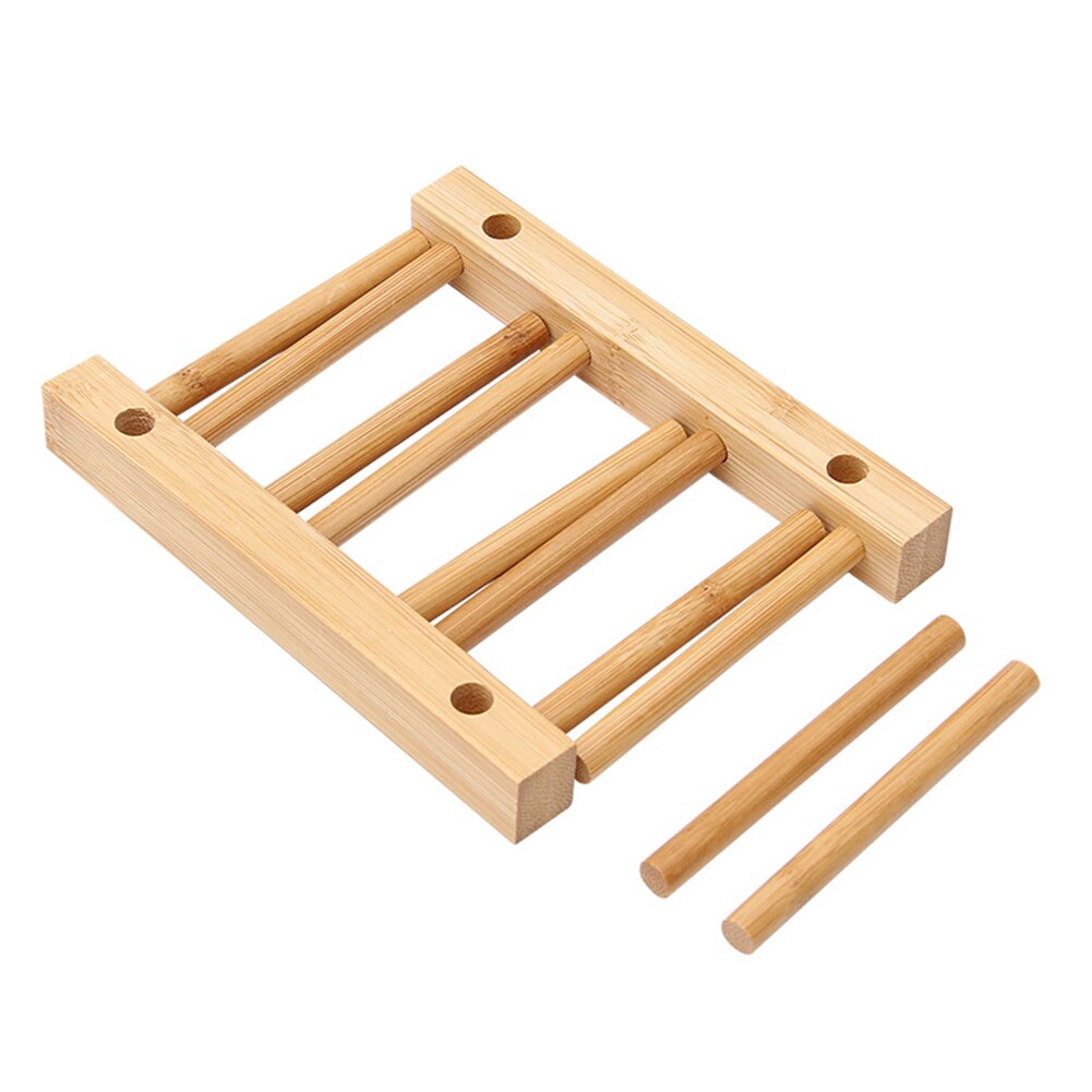 Kitchen Dish Drain Rack Dinnerware Storage Organizer Tray Plate Drying Shelf Wooden Book Cups Display Stand Drainer Holder