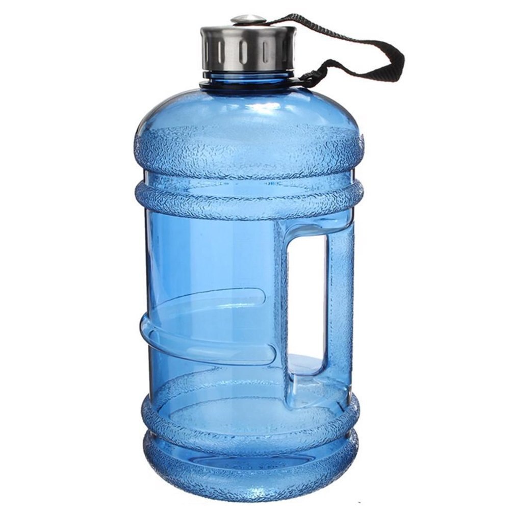 2.2L Grote Capaciteit Drinken Sport Water Fles Shaker Outdoor Reizen Lekvrij Outdoor Picknick Fiets Klimmen Big Cup Kruik: blue