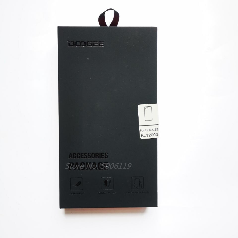 Doogee bl12.000 capas de couro 2 em 1 original alta qualidade capa dobrável pu com película protetora de tela de vidro temperado