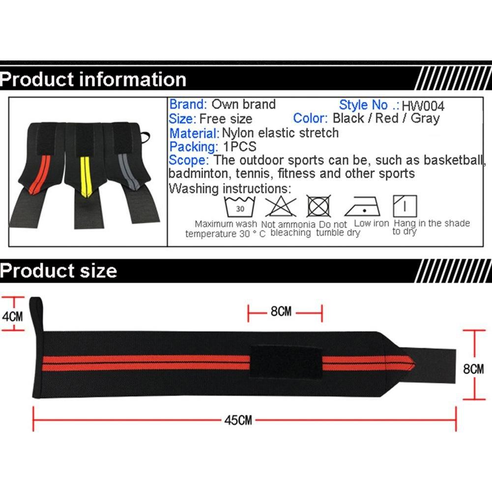 3 farben fitness gepolsterte handgelenk-daumenbandage mit riemen für krafttraining und gewichtheben, polyester-handgelenkbandage 1pc