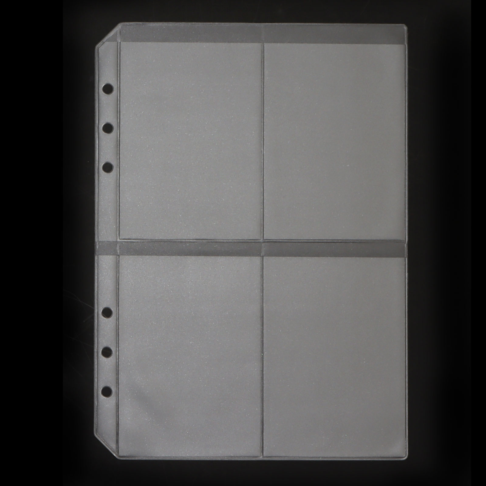 10PCS Plastic A5 Ring Binder Inserts Refill Pocket 6 ring Binder A5 A6 Sleeves Binder Pocket with Zipper: A5 Size E 10pcs