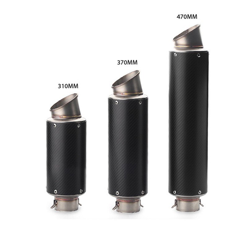 Carbon Fiber Motorcycle Exhaust Pipe Muffler Escape F800r trk502 gsxr750 msx125 cb650f z750 z900 z1000 pcx125 tmax 530