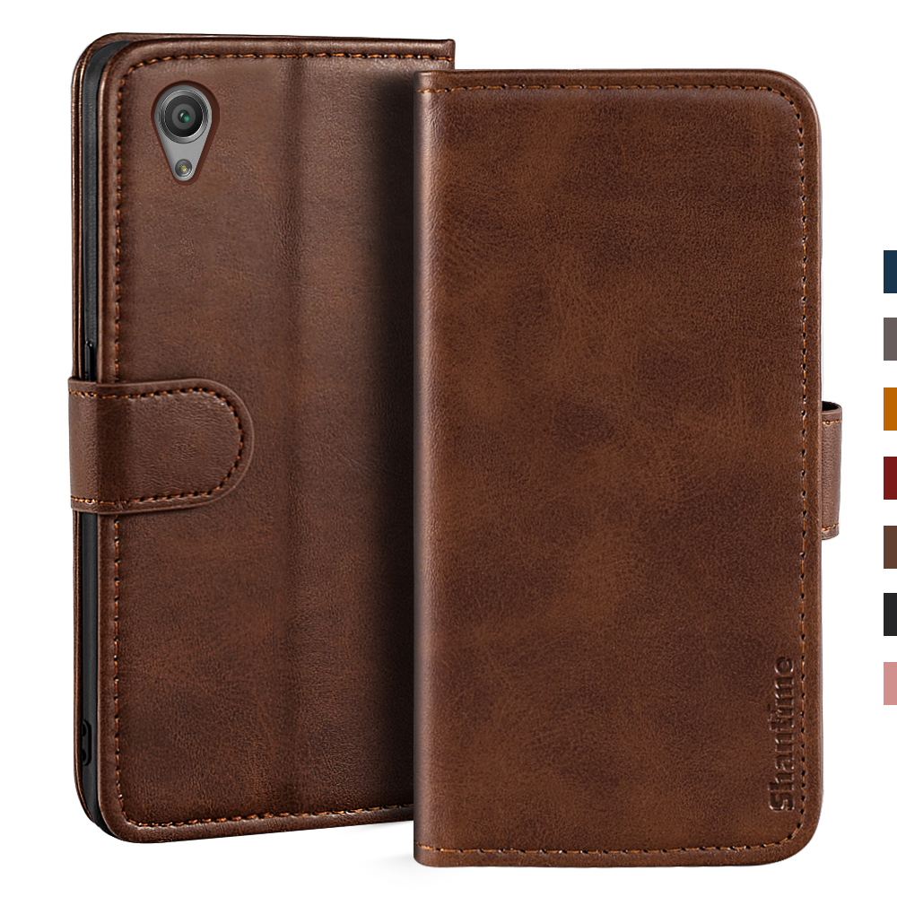 Case For Sony Xperia X F5121 Case Magnetic Wallet Leather Cover For Sony Xperia X Dual F5122 Stand Coque Phone Cases: Xperia X Dual F5122 / Dark brown