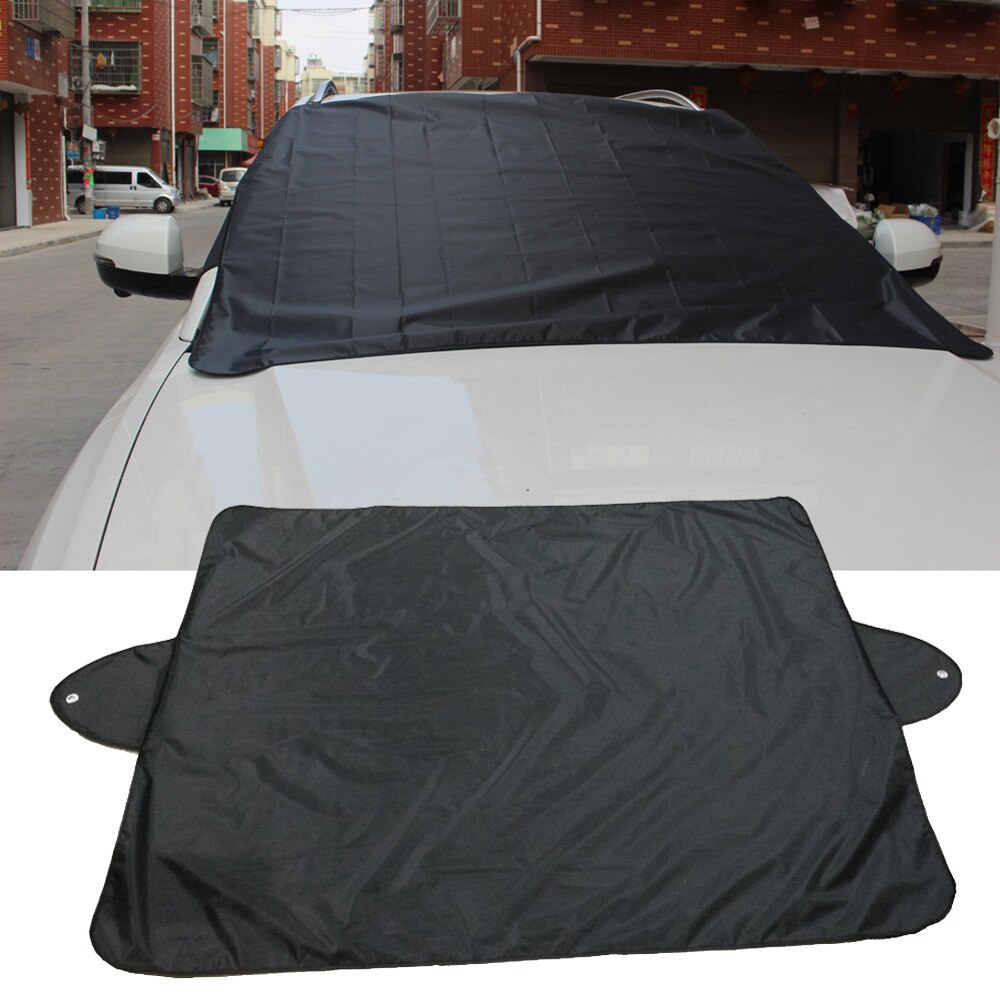 Auto Abdeckung Schnee Eis Schutz Visier Sonnenschutz Fornt Heckscheibe Abdeckung Block Schilde 1 setzt nov9: Schwarz 150 x 120cm