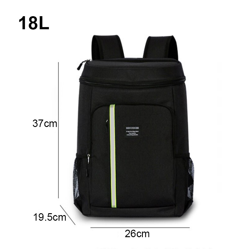 32.8l/18l grande capacidade isolado mochila de refrigeração leakproof alimentos frutas fresco almoço ao ar livre para piquenique acampamento churrasco escritório