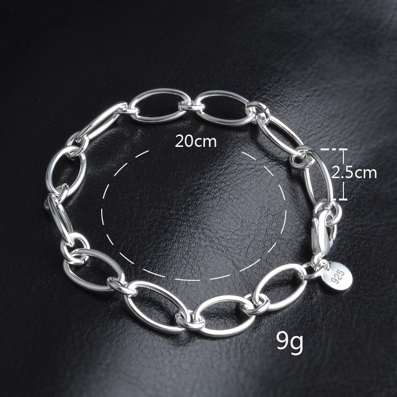 Bracelet à breloques Bracelets & Bracelets pour Femme 925 bijoux en argent Femme Bileklik Pulseira Feminina Pulseras Pulseiras love Ja4