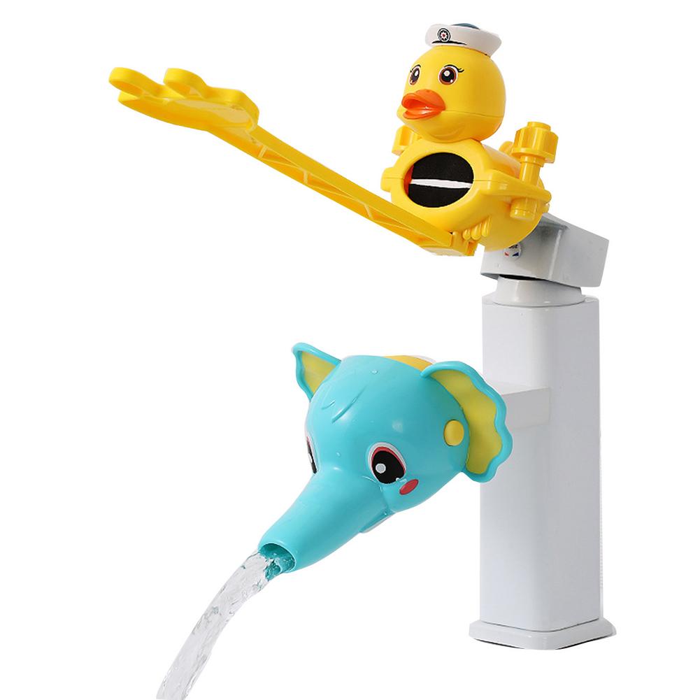 Kids Water Tap Faucet Extender Water Saving Cartoon Silicone Faucet Extension Tool Help Children Washing Hand Water Tap Extender