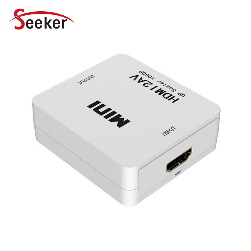 HDMI to AV Video Converter 1080P HDMI input to RCA Output for STB/Laptop/Projector/HD TV AV Output Scaler Switch Adapter