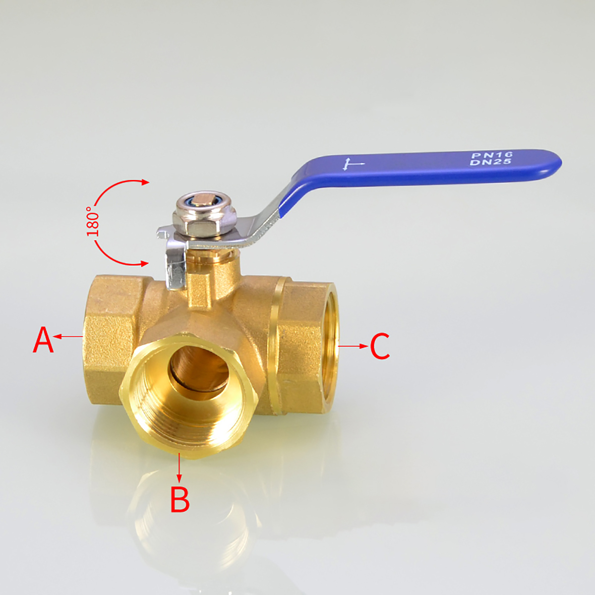 1/4 &quot;3/8&quot; 1/2 &quot;3/4&quot; 1 &quot;BSP Innengewinde Durcheinander Drei-weg Ball Ventil Wasser rohr, Gas, Heizung Stecker Adapter L-typ T-typ