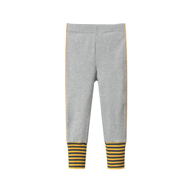 Leggings per bambina per bambini autunno simpatici bambini per bambini Leggings caldi pantaloni Skinny: Gray / 130