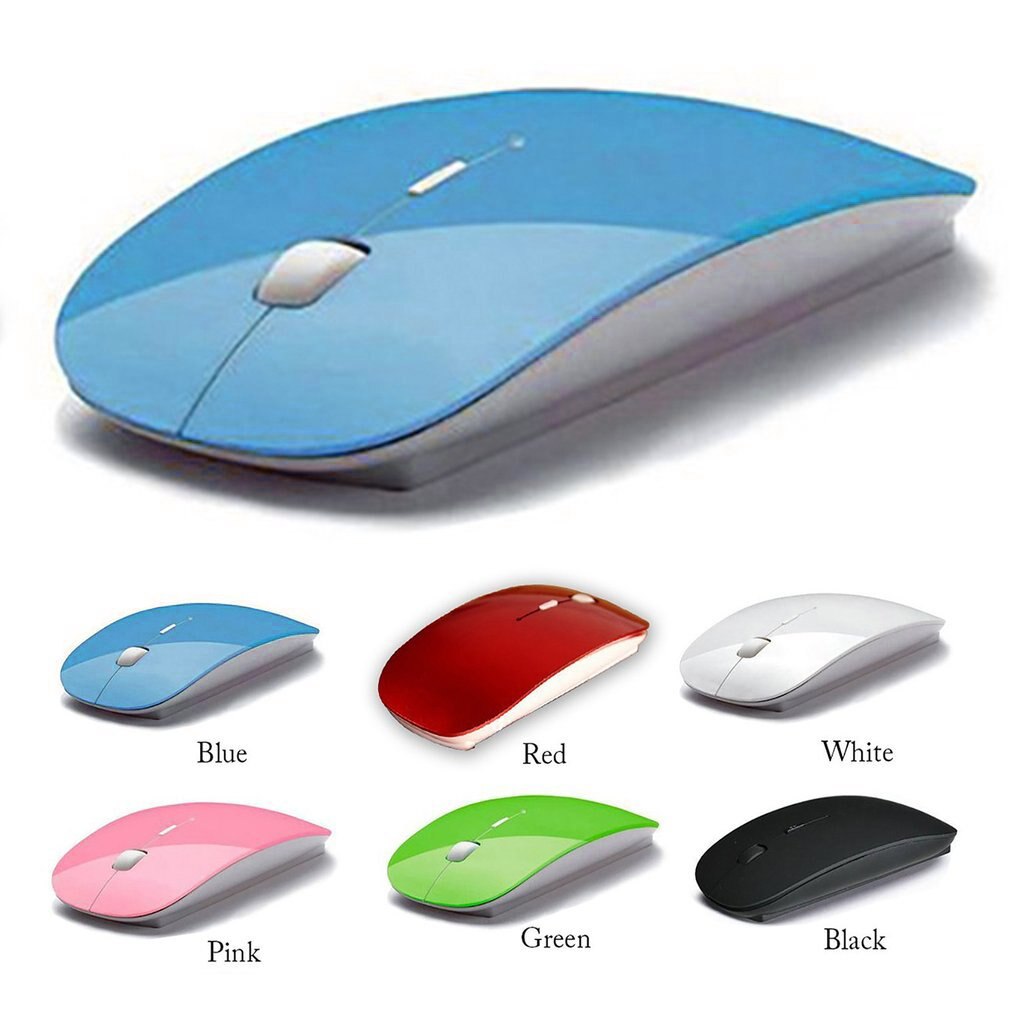 Factory Direct Supply Mouse Special Offer Thin Wireless Mouse 2.4g Blue Ray Notebook Computer Mouse