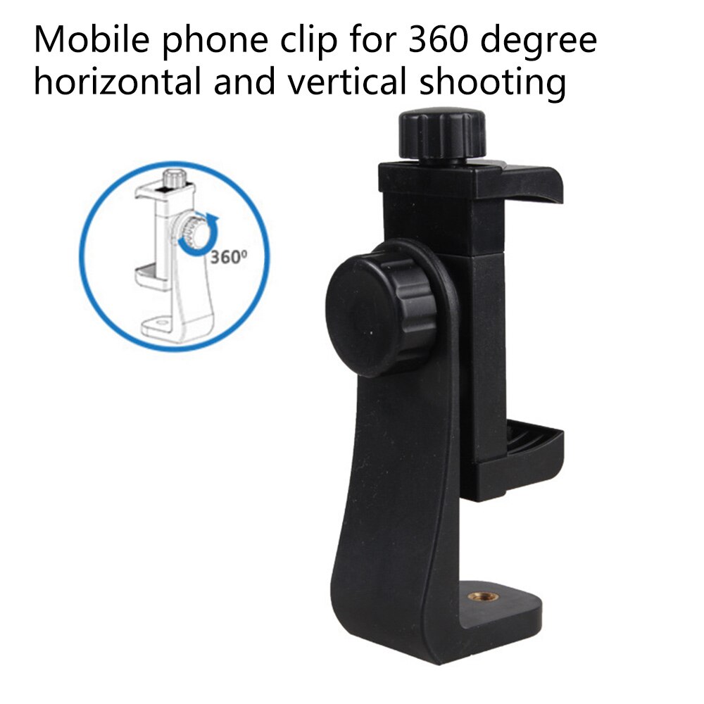 Soporte ajustable para teléfono móvil con rotación de 360 grados, montaje de escritorio para teléfono móvil con trípode, Clip para escritorio