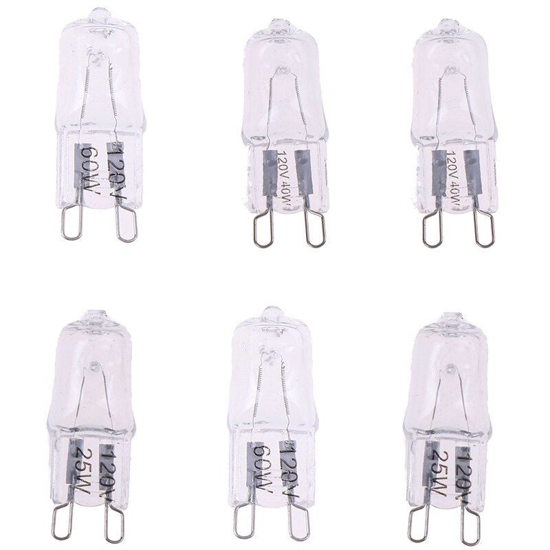 10PCS 120V 25W 40W 60W Oven Light Bulb G9 High Temperature Bulb Steamer Light G9 Oven Lighting Bulb