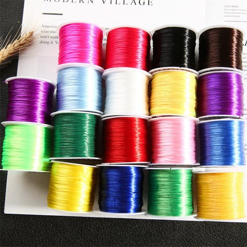 60M/Roll Sterke Elastische Crystal Frezen Cord 1Mm Voor Armbanden Stretch Discussie String Ketting Diy Sieraden Maken cords Lijn