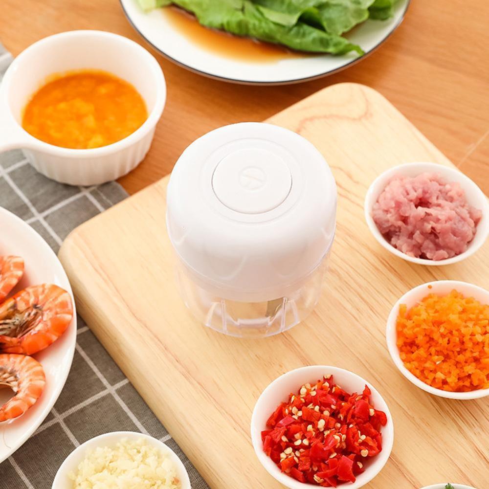 Multifunction Household Mini Food Chopper Wireless Electric Vegetable Processor Kitchen Press Tool Garlic Food Mincer Grind A5T0