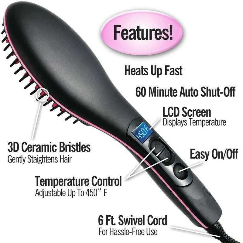 simply straight electric straight comb Electric hair straightner electric plywood ceramic hairdressing tools hair styling