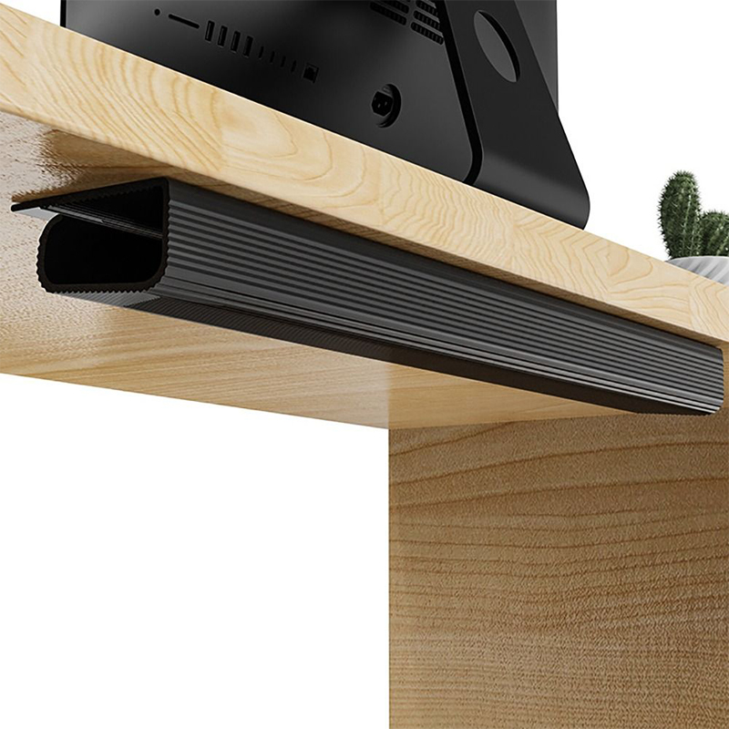 1PC 40cm Channel Desk Cable Organizer Cable Management Accessories White Cable Protecter No Drilling Under Desk Management Tray