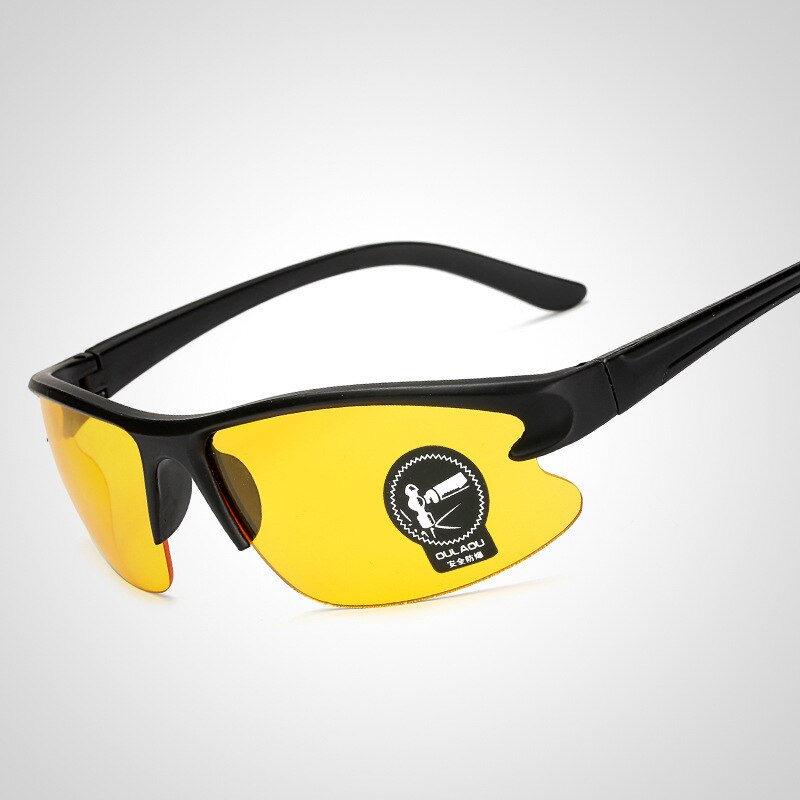 Udendørs sport gul linse nattesynsbriller kørsel hd briller lunette nuit vision gafas sol hombre: Default Title