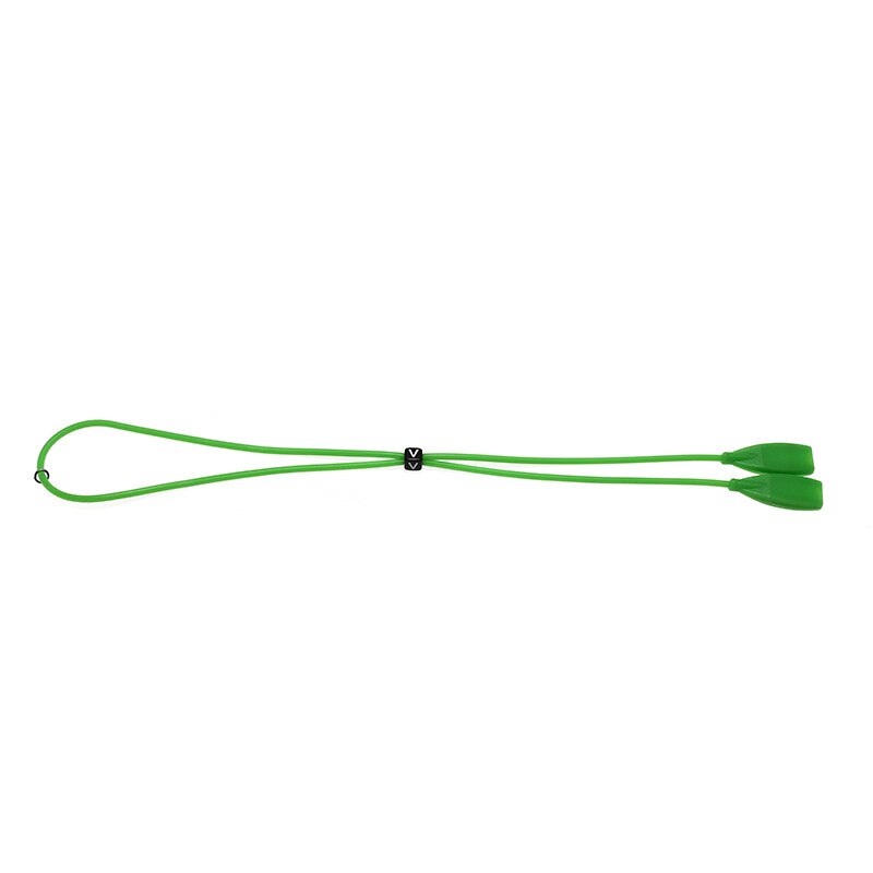 Correas elásticas de lentes de silicona antideslizantes para gafas deportivas cuerdas de cuerda con ganchos para los oídos gafas de sol soporte de cordón de banda de cadena: green