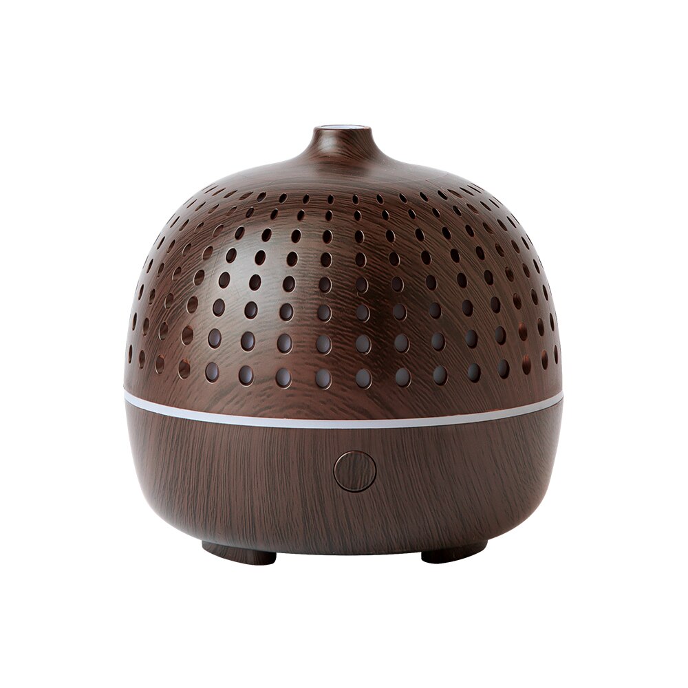 Aroma Diffuser Usb Luchtbevochtiger Ultrasone Essentiële Olie Diffuser 7 Kleur Led Gradiënt Luchtverfrisser: brown2
