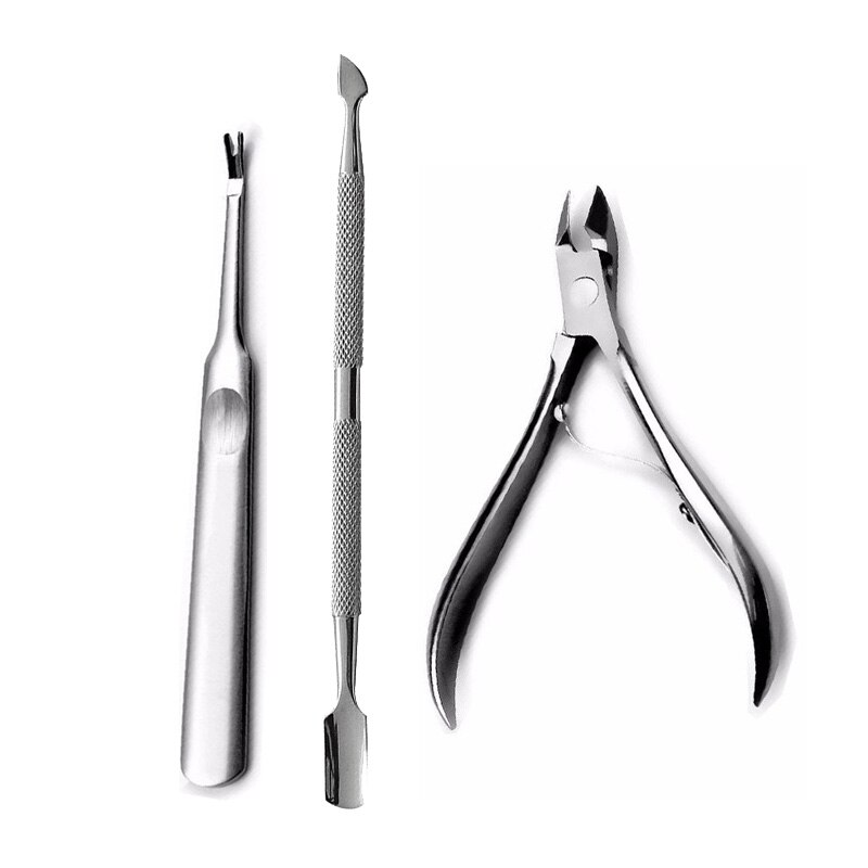 Nagelset manicure pedicureset nagelriemverwijderaar schaar nagel dode huid verwijderen gereedschap nagelriemduwer tondeuse ingegroeide nagelreiniger: Smtsett 001