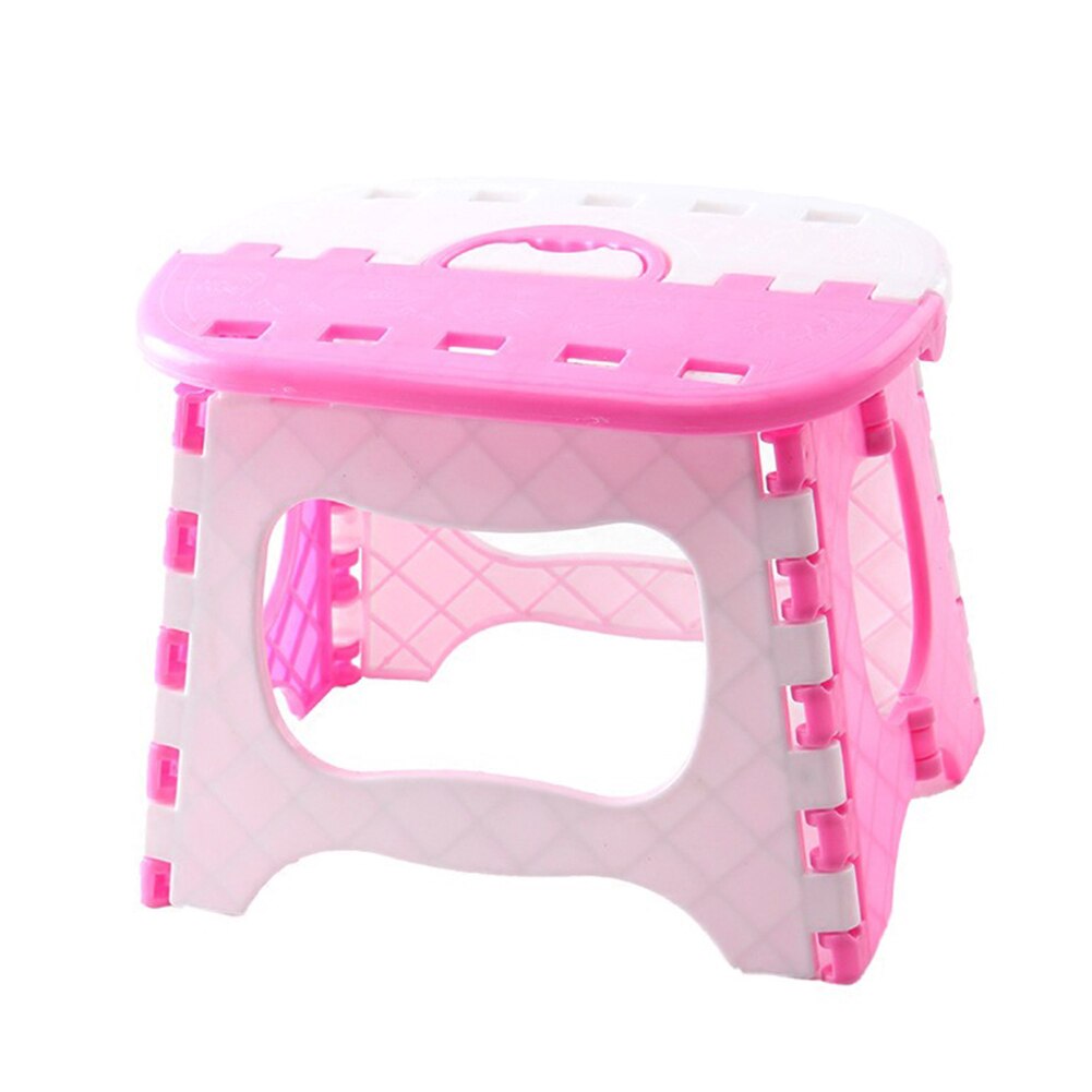 Spot Plastic Multi Purpose Folding Step Stool Home Train Outdoor Foldable Easy Storage Hogard: Roze
