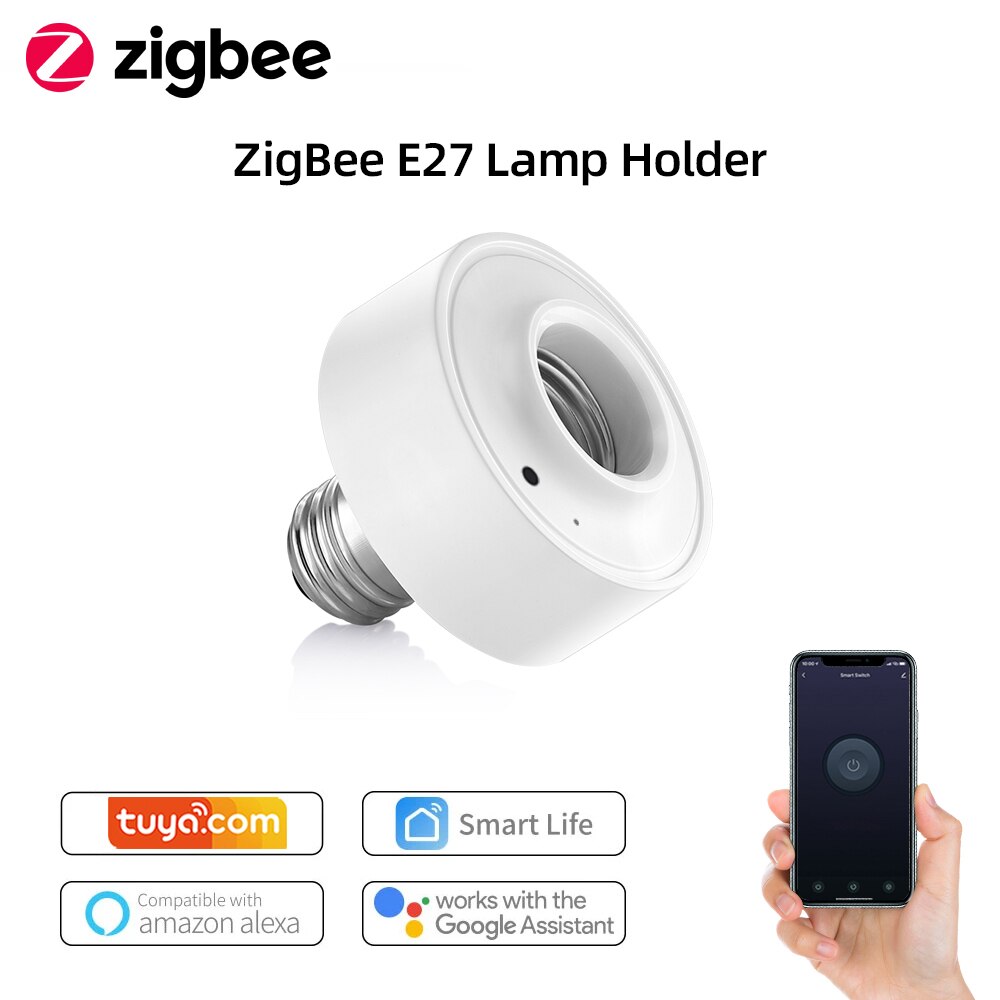 Tuya ZigBee 3.0 Wireless 4-Button Portable Remote Works with Smartthings Conbee Deconz Stick Domoticz Hub Required: ZigBee Lamp Holder