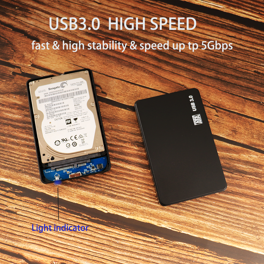 Usb 3.0/2.0 2.5Inch Hdd Ssd Case Sata Externe Behuizing Opslag Harde Schijf Mobiele Harddisk Box Otg ondersteuning 8Tb Draagbare