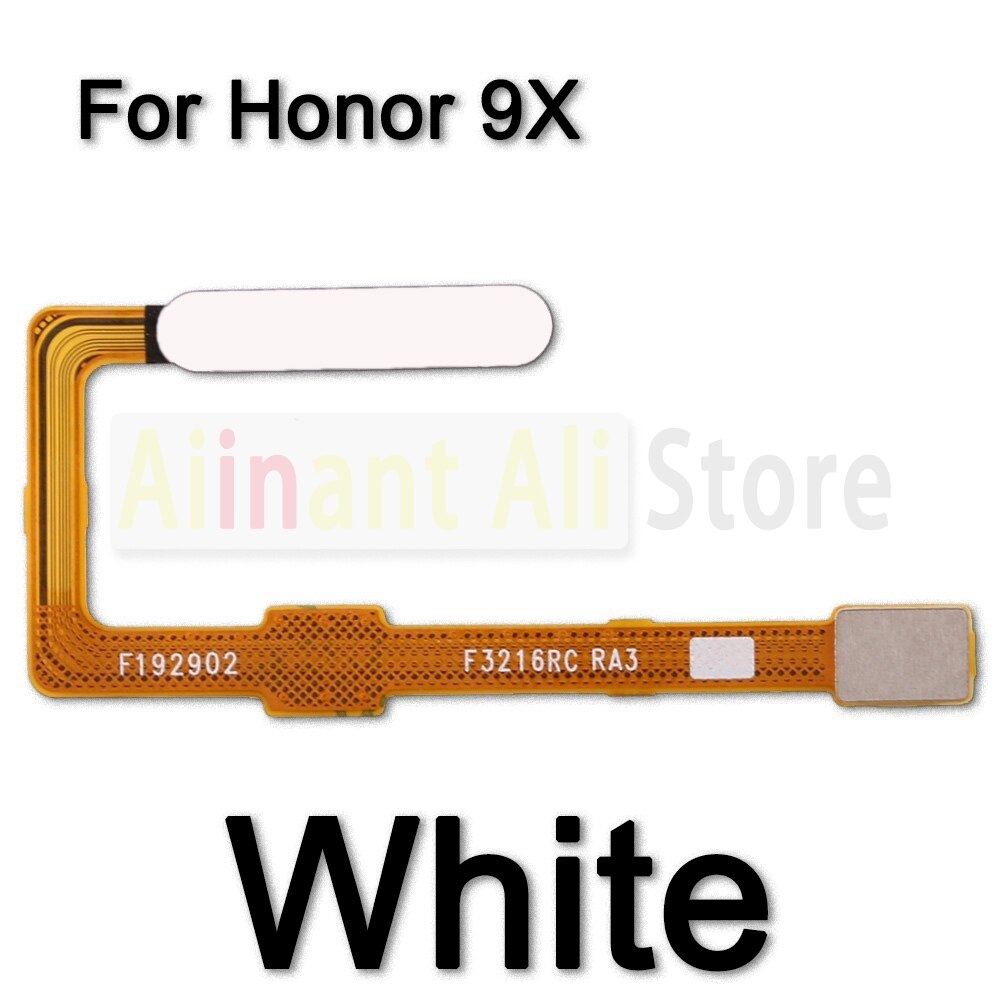 Alkuperäinen kotiavain sormenjälkitunnistimen joustokaapeli huawei honorille 9 9i 9x lite touch id sormenjälki flex kaapeli puhelimen osat: Honor 9x valkoinen