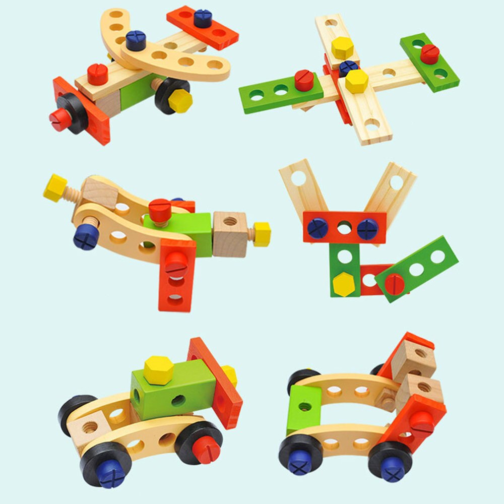 1 Set Childrens Simulation Toolbox Cartoon Toolbox Set Pretend Play Repair Tools Kit Disassembly Repair and Maintenance Tool