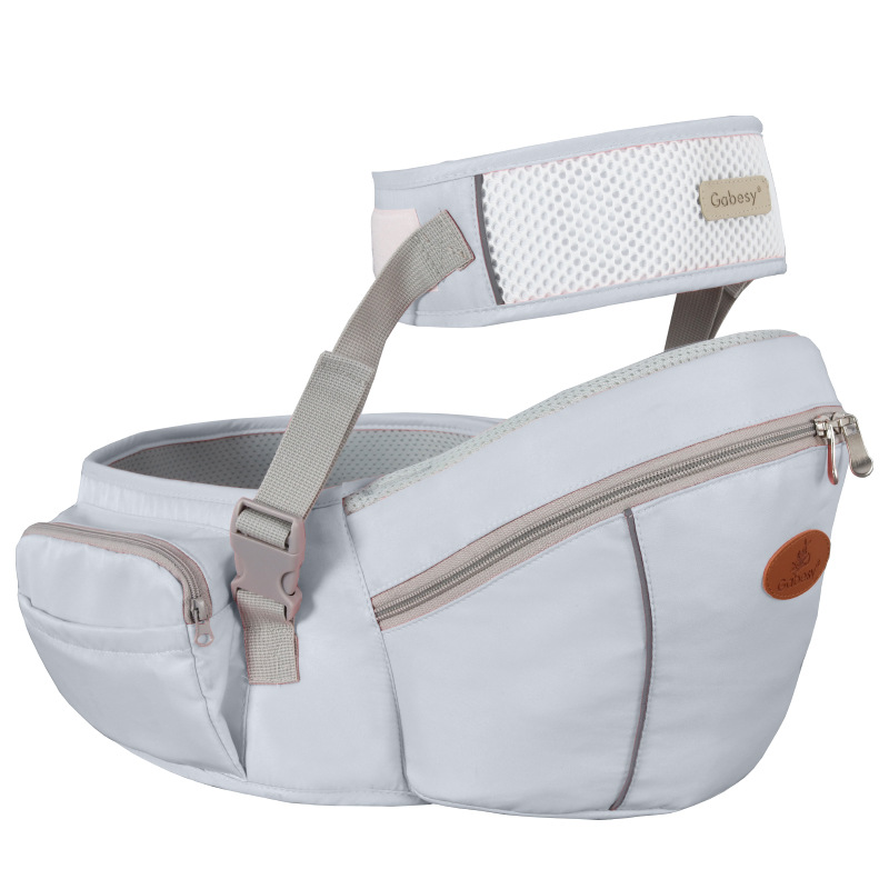 Baby Carrier Waist Stool Walkers Baby Sling Hold Waist Belt Backpack Hipseat Belt Kids Adjustable Infant Hip Seat Breathable: Gray