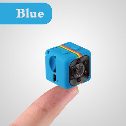 FANGTUOSI — Mini caméra SQ 11, 1080p HD, petit caméscope avec vision nocturne, détecteur de mouvement, convient au sport, vidéo numérique: blue