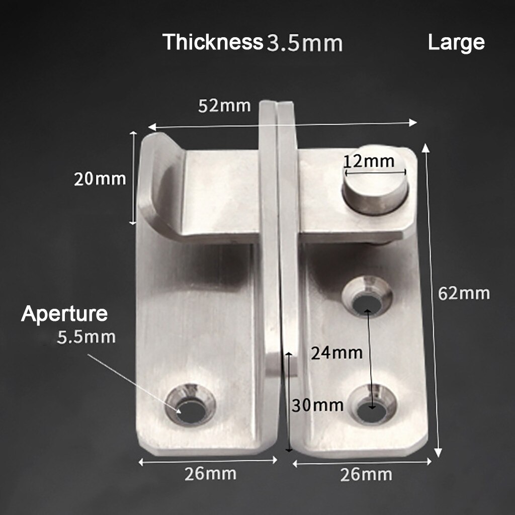 Household Door Security Lock Anti-Theft Thickened Stainless Steel Door Lock